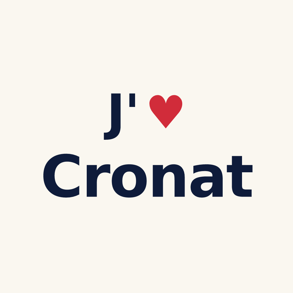 Tasse personnalisée Cronat — design J'aime Cronat