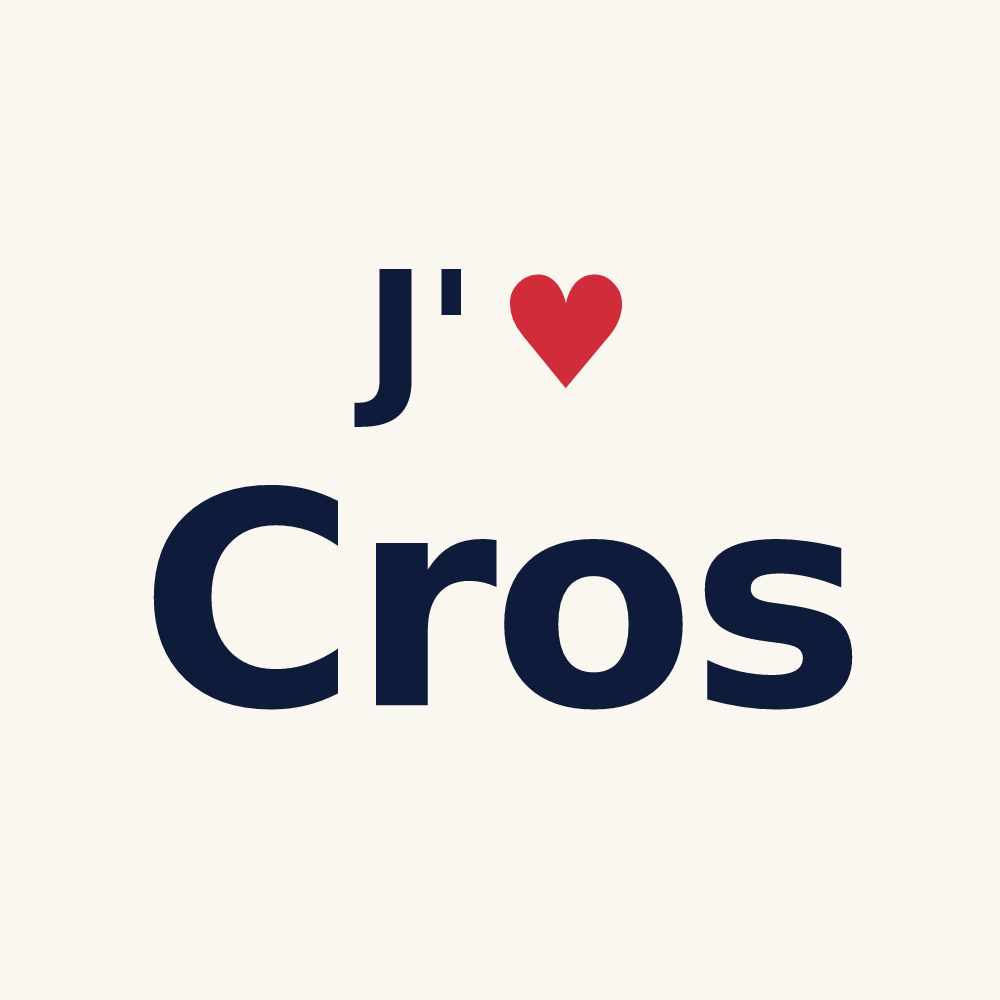 Tasse personnalisée Cros — design J'aime Cros