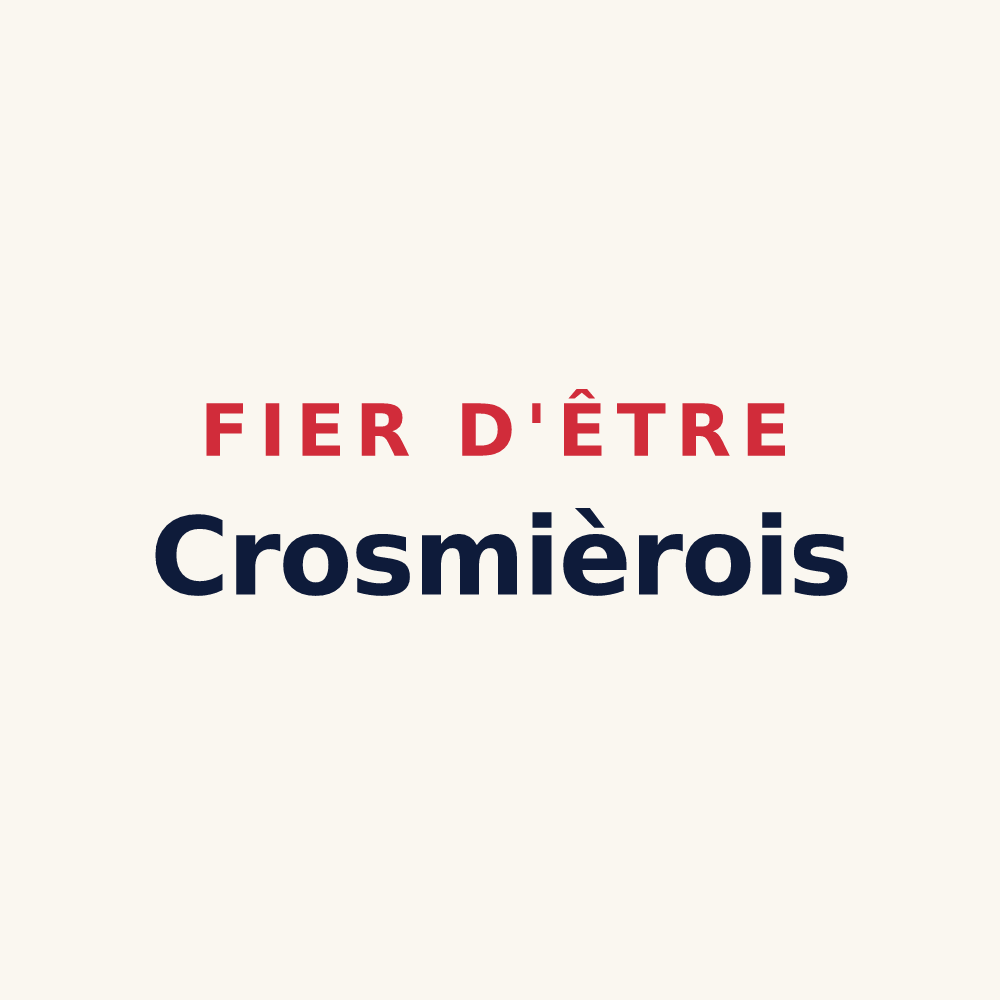 Tasse « Fier d'être Crosmièrois » — design pour Crosmières