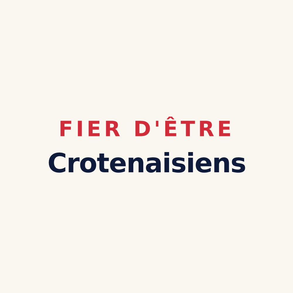 Tasse « Fier d'être Crotenaisiens » — design pour Crotenay