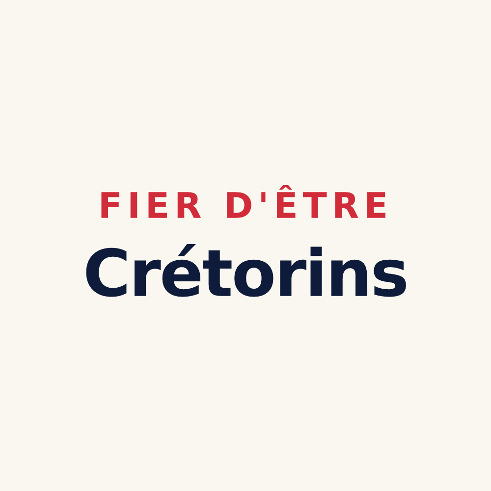 Tasse « Fier d'être Crétorins » — design pour Crots