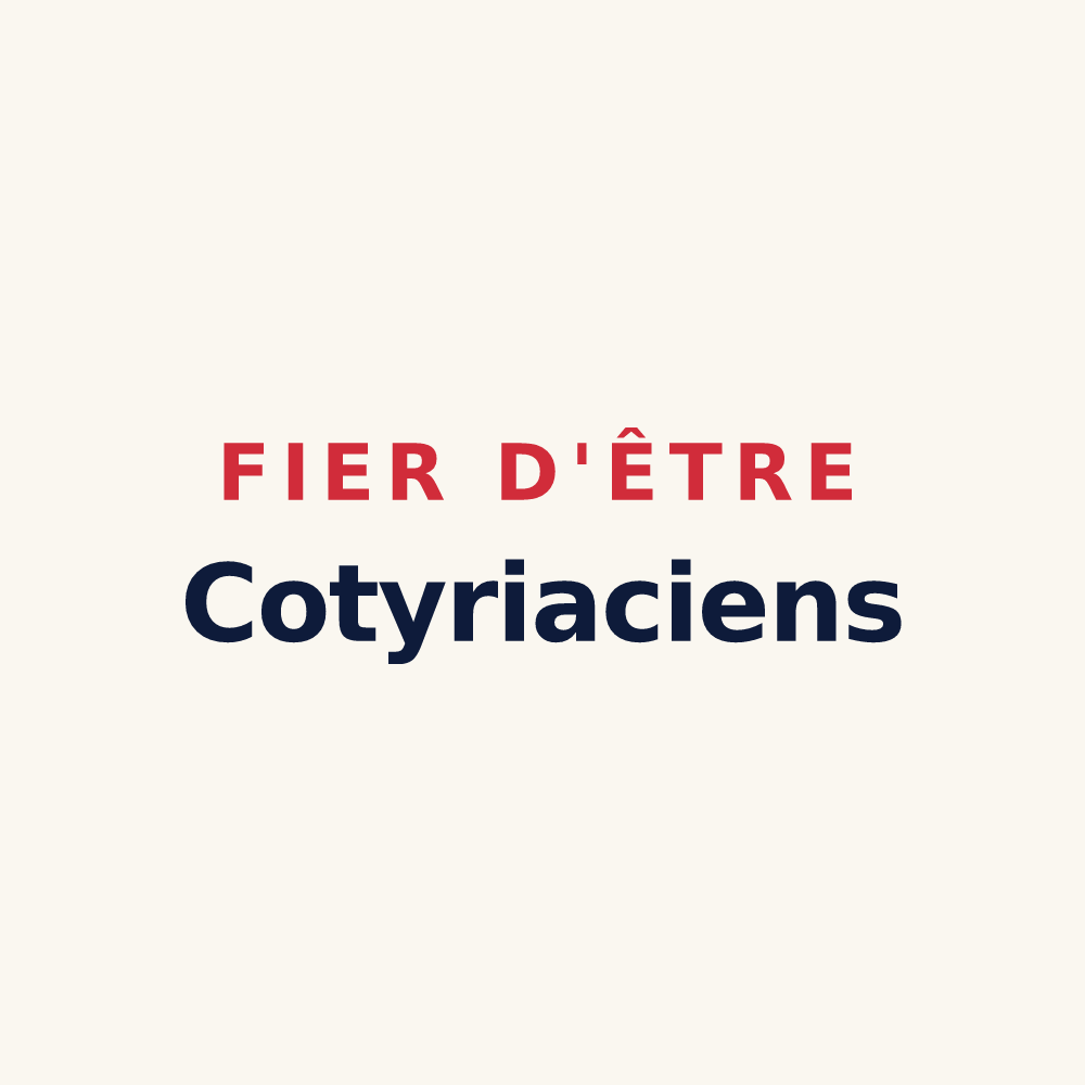 Tasse « Fier d'être Cotyriaciens » — design pour Crouy-en-Thelle