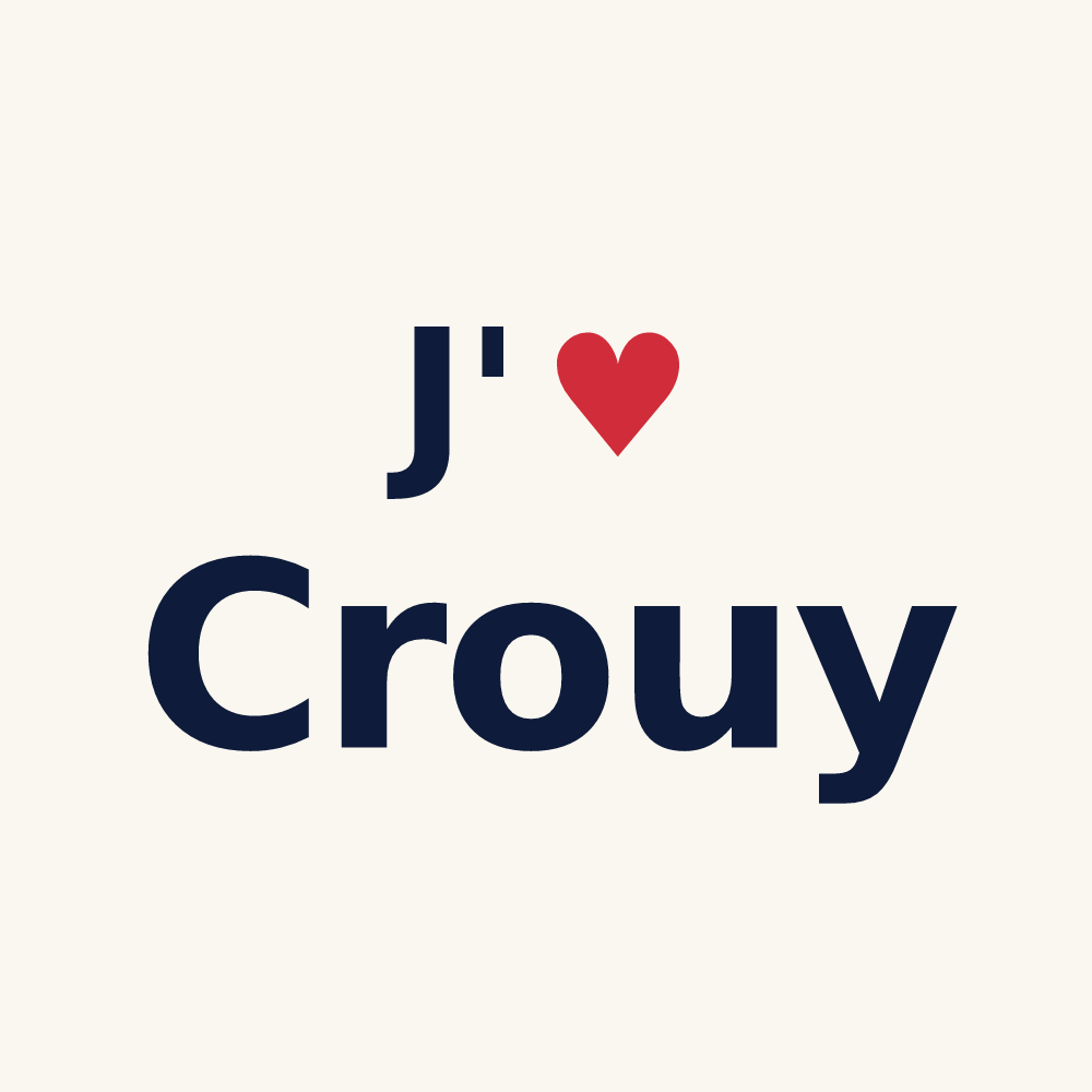 Tasse personnalisée Crouy — design J'aime Crouy