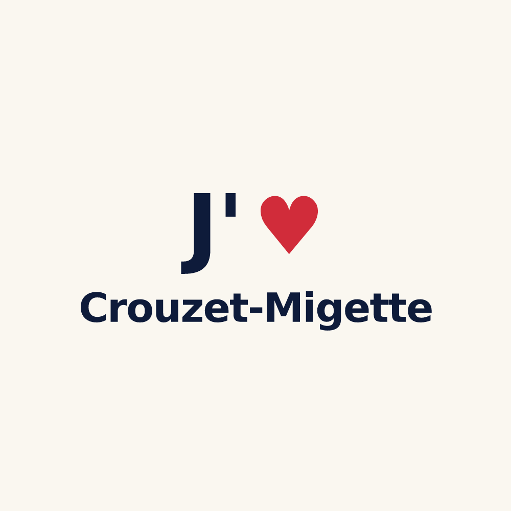 Tasse personnalisée Crouzet-Migette — design J'aime Crouzet-Migette