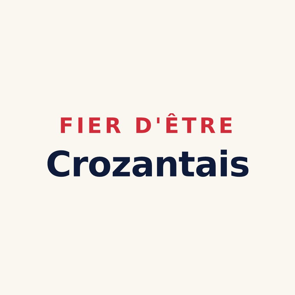 Tasse « Fier d'être Crozantais » — design pour Crozant