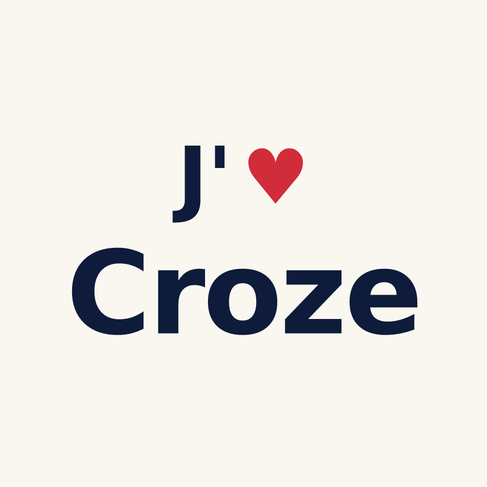 Tasse personnalisée Croze — design J'aime Croze