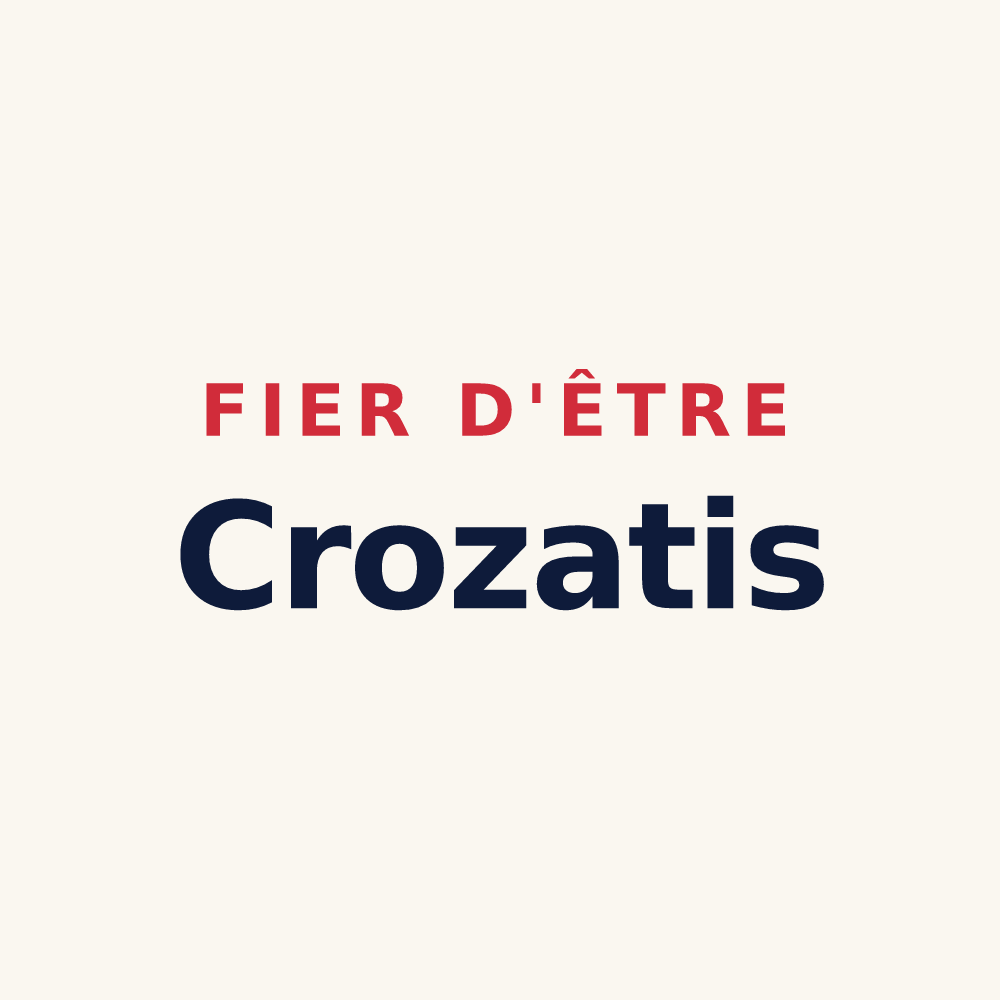 Tasse « Fier d'être Crozatis » — design pour Crozet