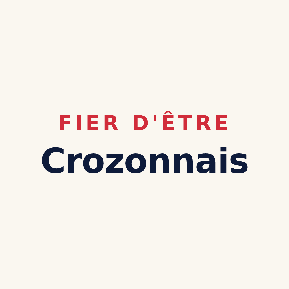 Tasse « Fier d'être Crozonnais » — design pour Crozon-sur-Vauvre