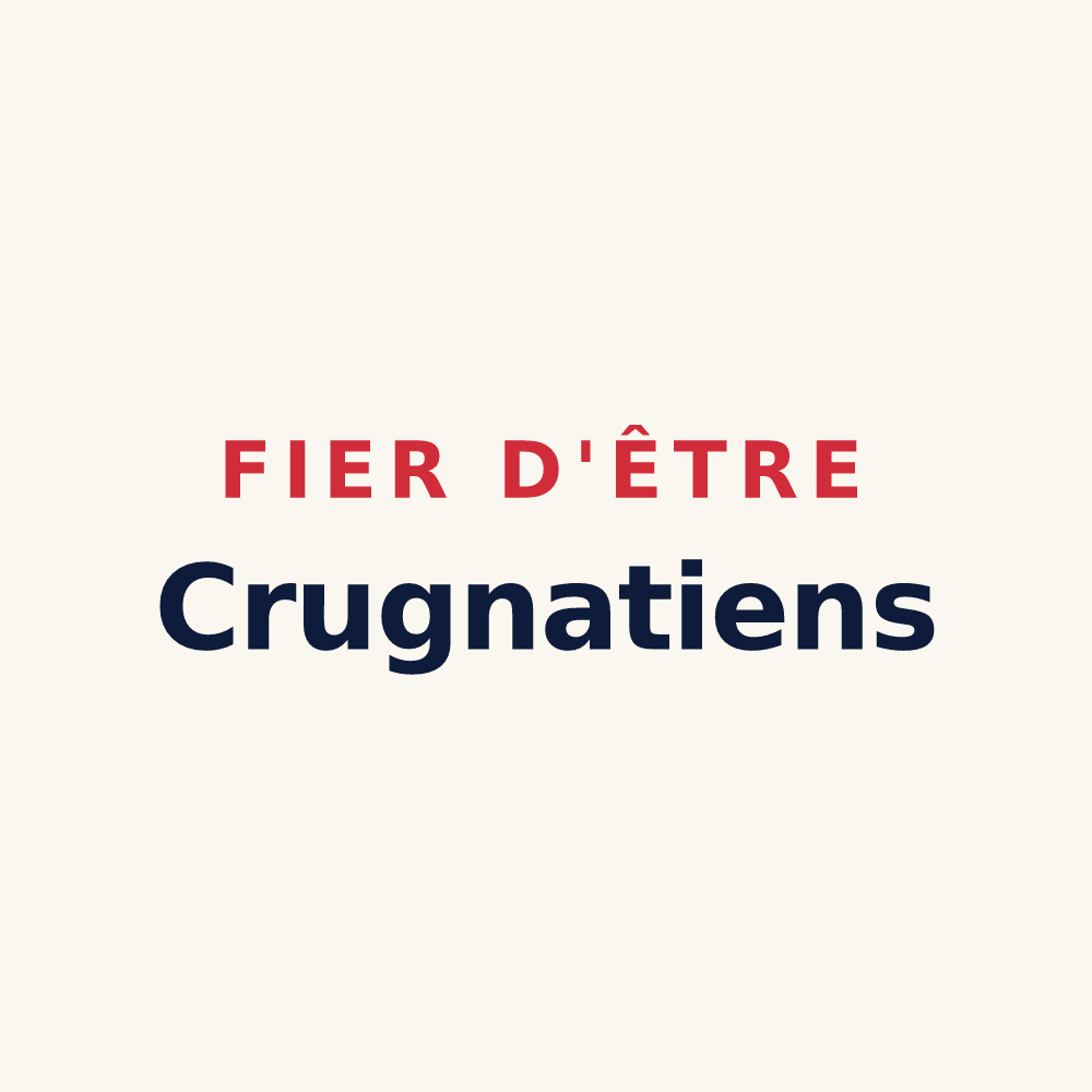 Tasse « Fier d'être Crugnatiens » — design pour Crugny