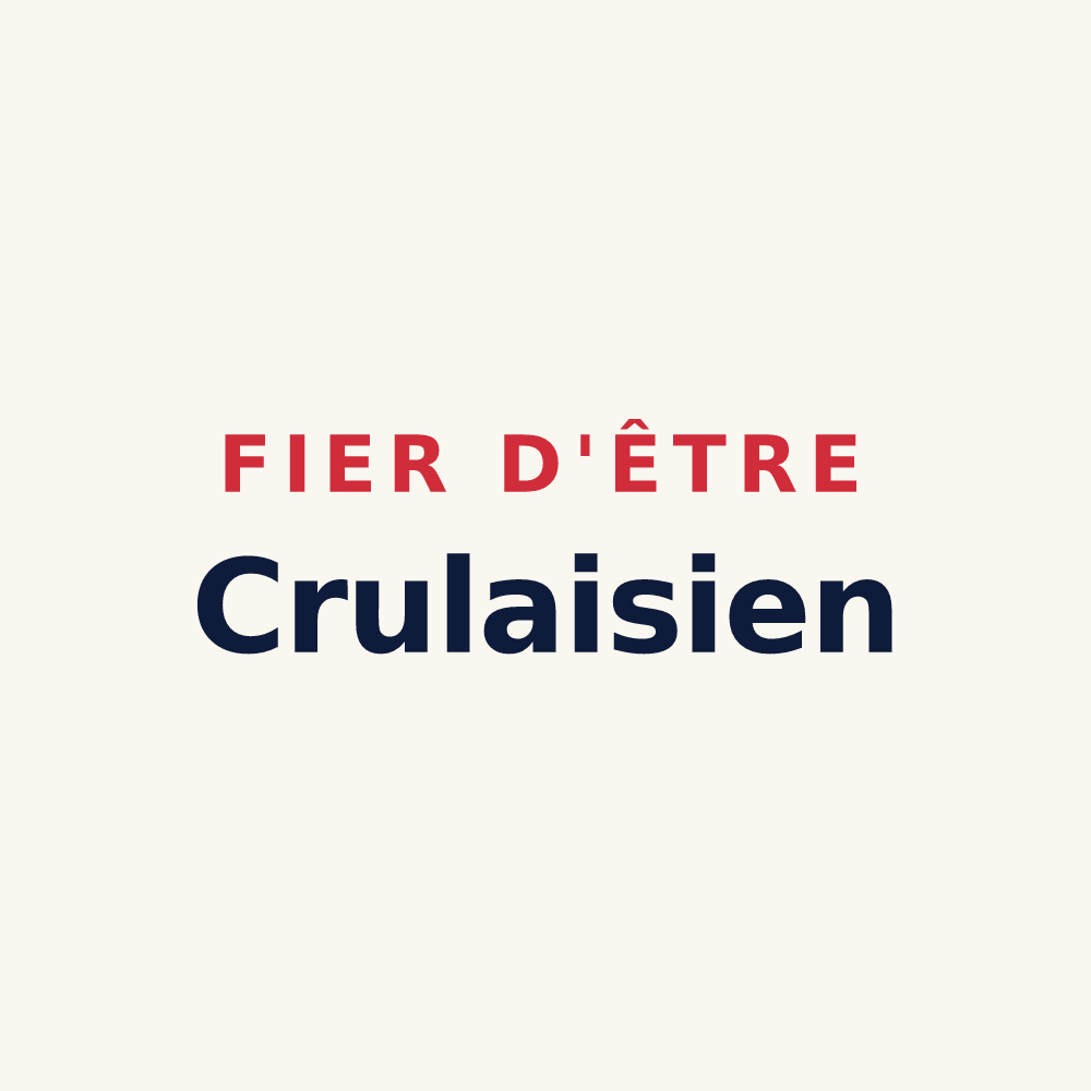 Tasse « Fier d'être Crulaisien » — design pour Crulai