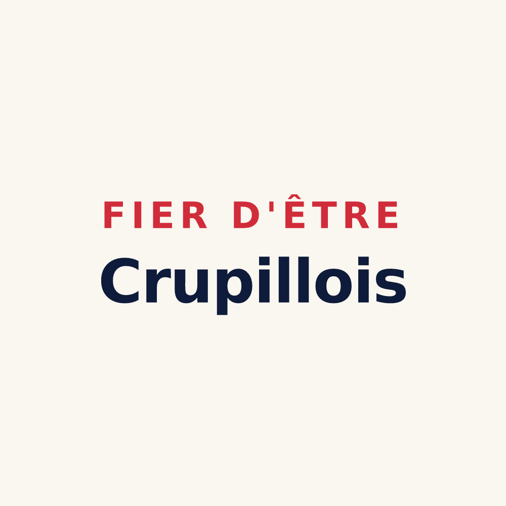 Tasse « Fier d'être Crupillois » — design pour Crupilly