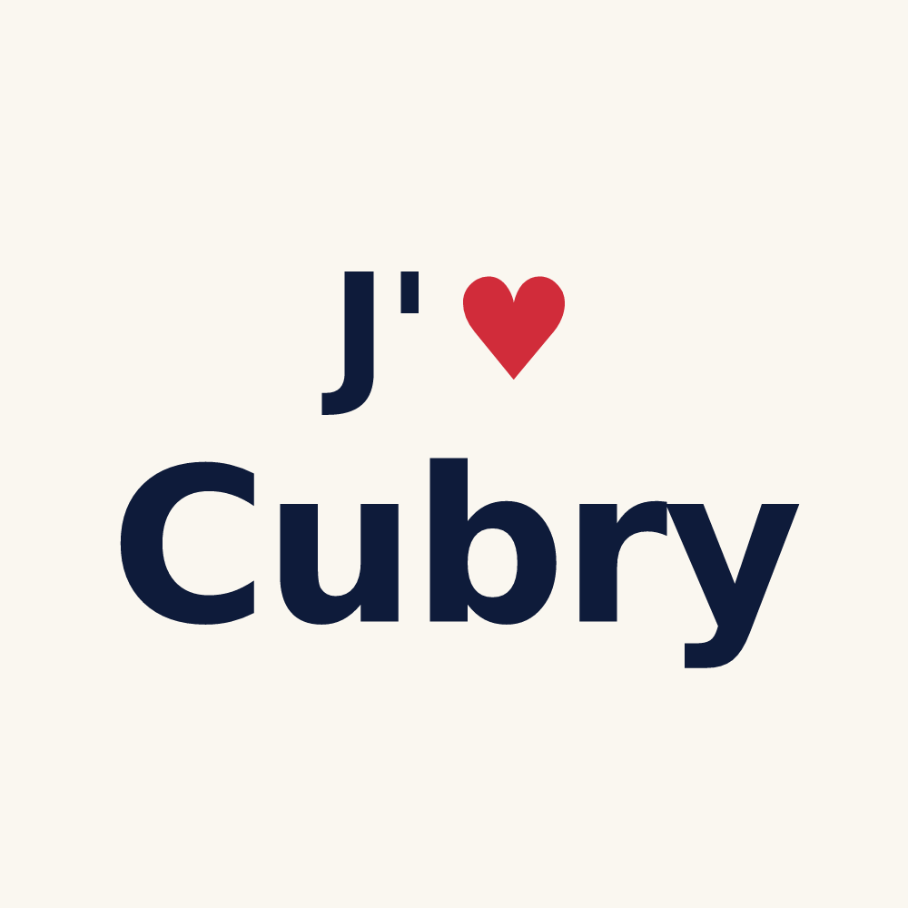 Tasse personnalisée Cubry — design J'aime Cubry
