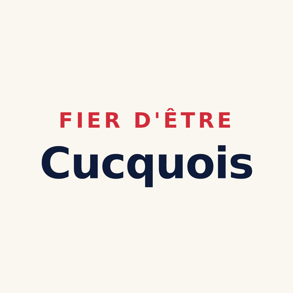 Tasse « Fier d'être Cucquois » — design pour Cucq