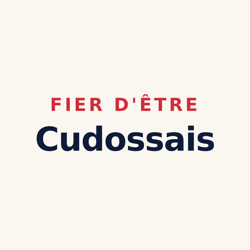 Tasse « Fier d'être Cudossais » — design pour Cudos