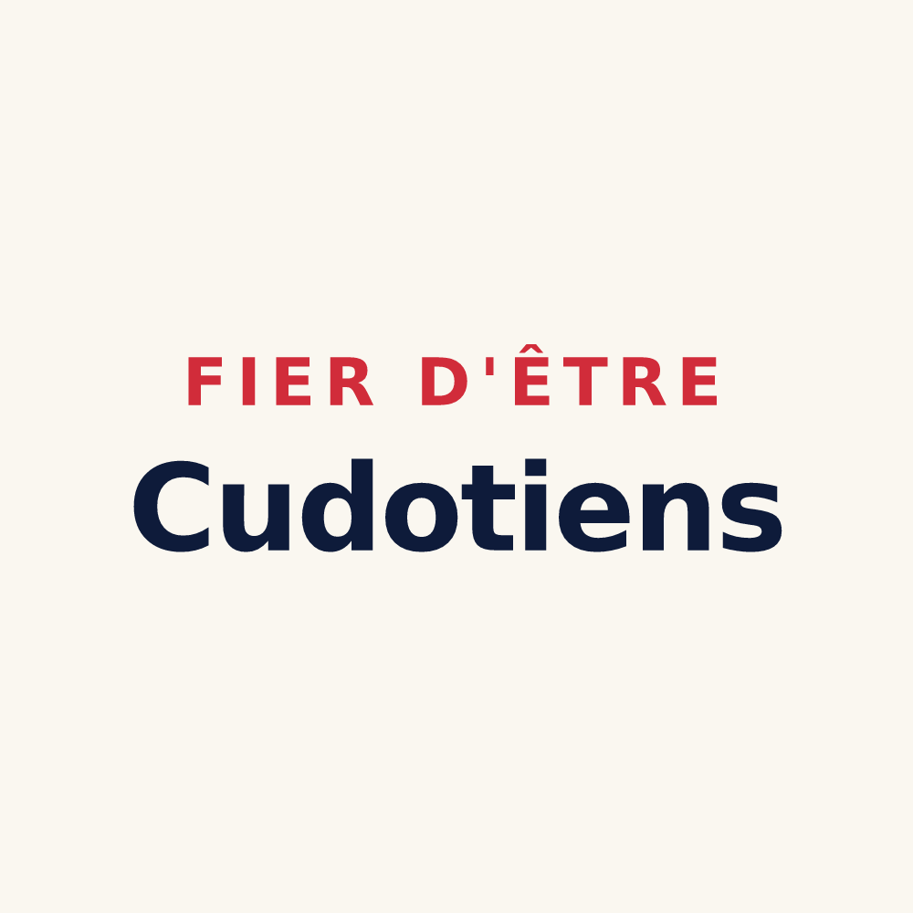 Tasse « Fier d'être Cudotiens » — design pour Cudot