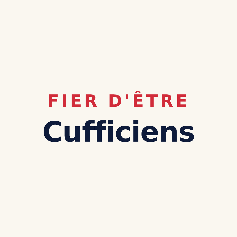 Tasse « Fier d'être Cufficiens » — design pour Cuffies