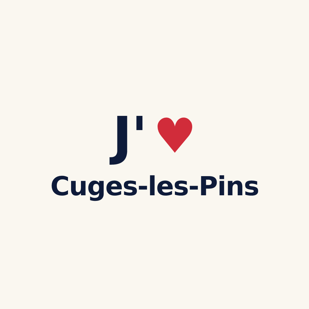 Tasse personnalisée Cuges-les-Pins — design J'aime Cuges-les-Pins