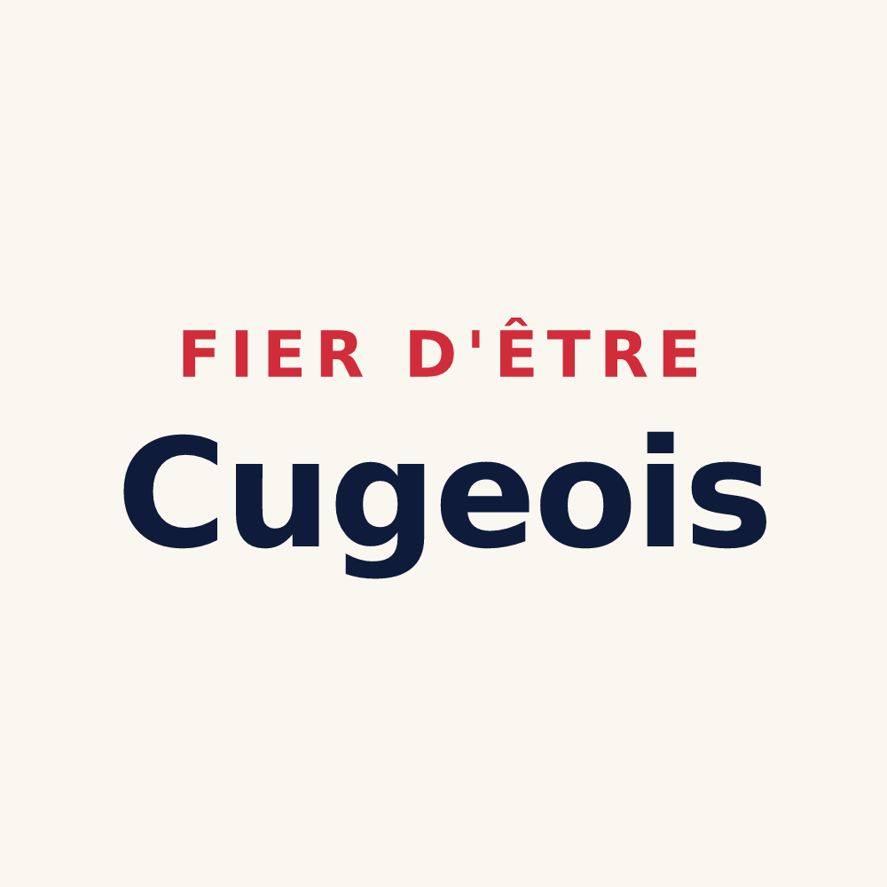 Tasse « Fier d'être Cugeois » — design pour Cuges-les-Pins