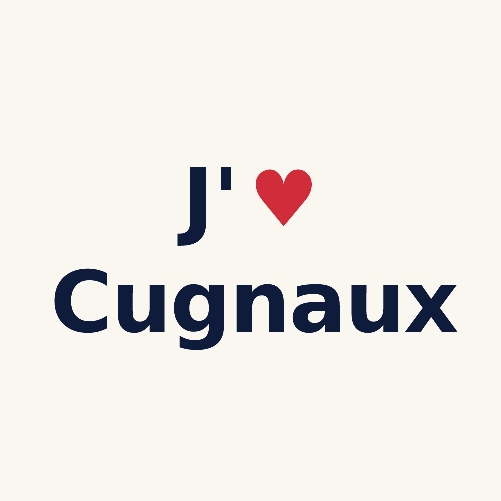 Tasse personnalisée Cugnaux — design J'aime Cugnaux