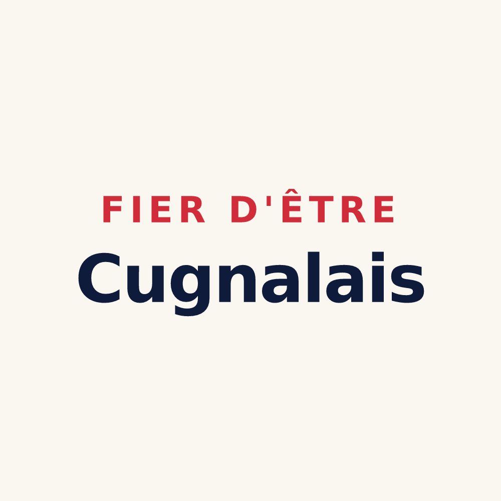 Tasse « Fier d'être Cugnalais » — design pour Cugnaux