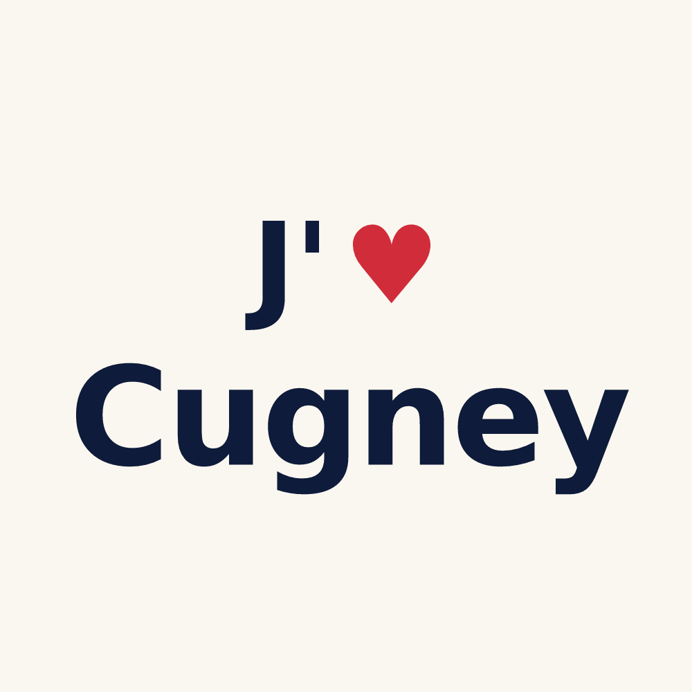 Tasse personnalisée Cugney — design J'aime Cugney