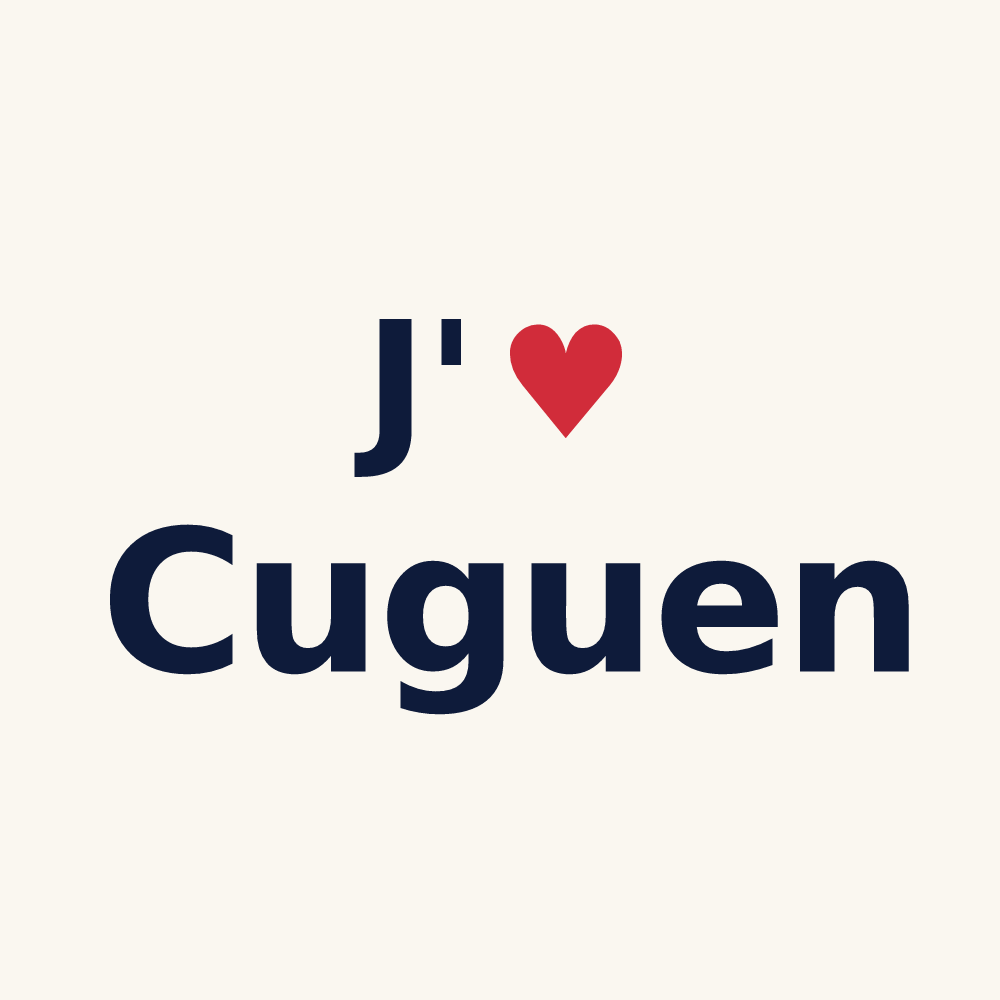 Tasse personnalisée Cuguen — design J'aime Cuguen