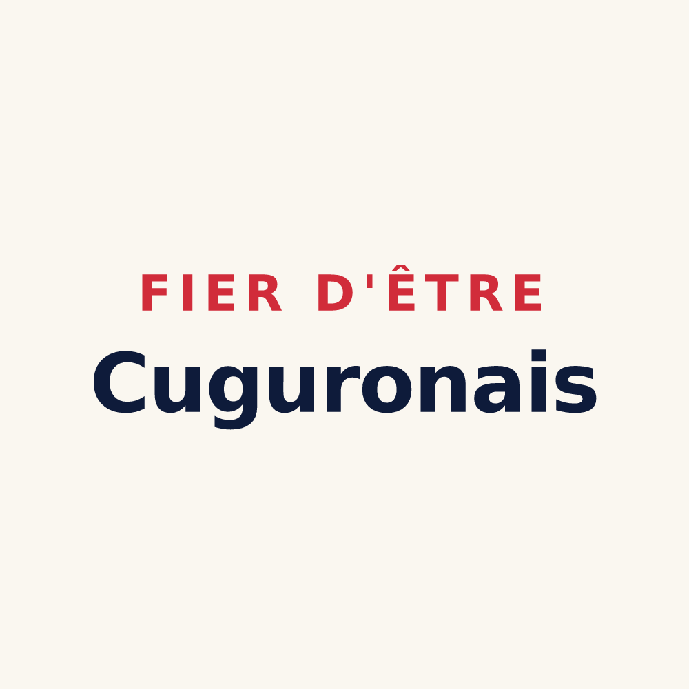 Tasse « Fier d'être Cuguronais » — design pour Cuguron