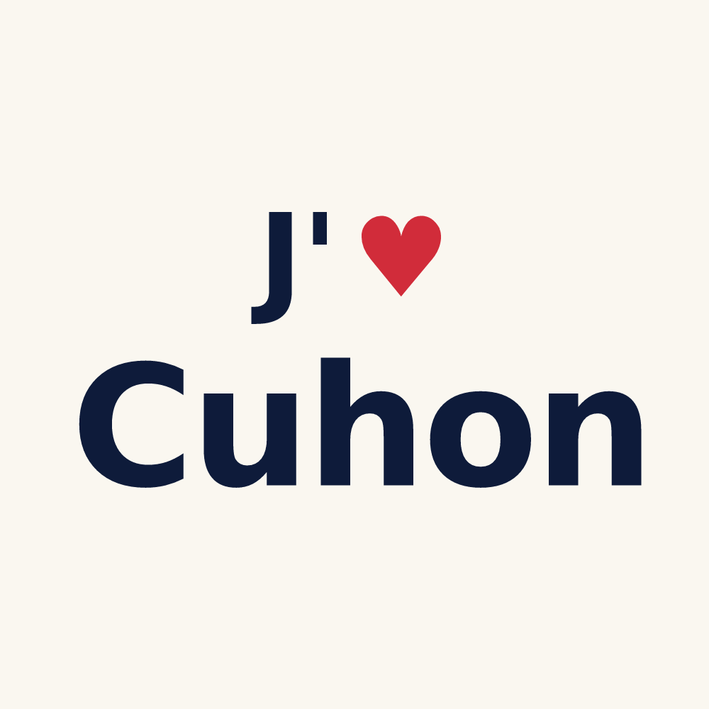 Tasse personnalisée Cuhon — design J'aime Cuhon