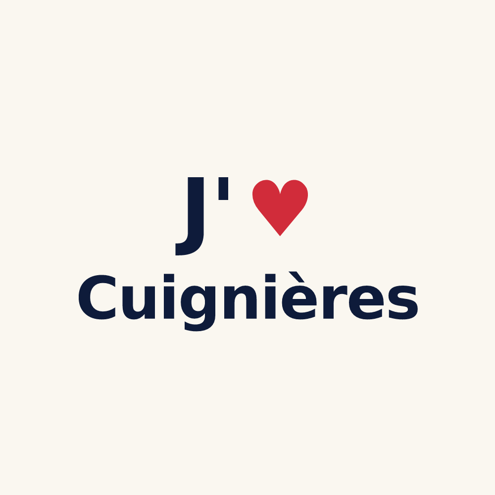 Tasse personnalisée Cuignières — design « J'aime Cuignières » imprimé sur la tasse