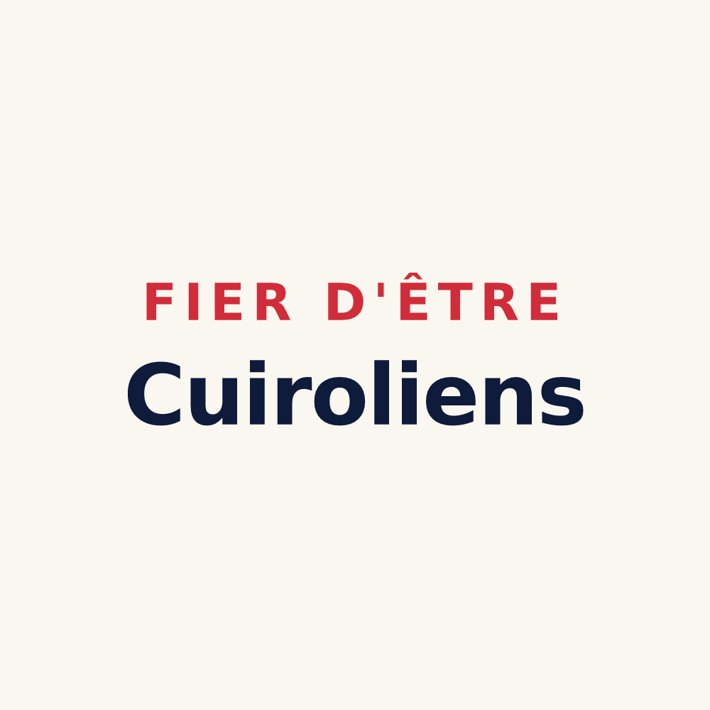 Tasse « Fier d'être Cuiroliens » — design pour Cuirieux