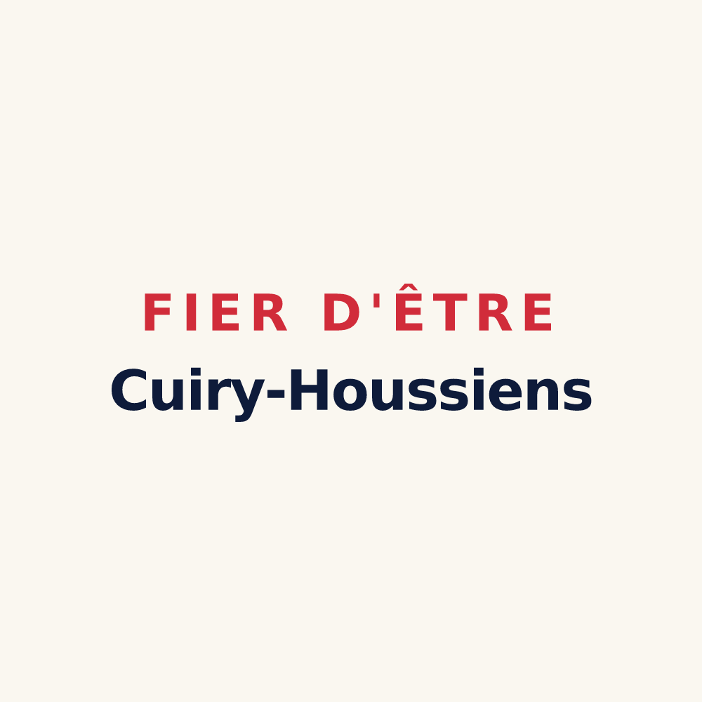 Tasse « Fier d'être Cuiry-Houssiens » — design pour Cuiry-Housse