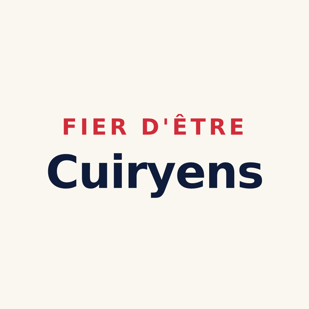 Tasse « Fier d'être Cuiryens » — design pour Cuiry-lès-Chaudardes