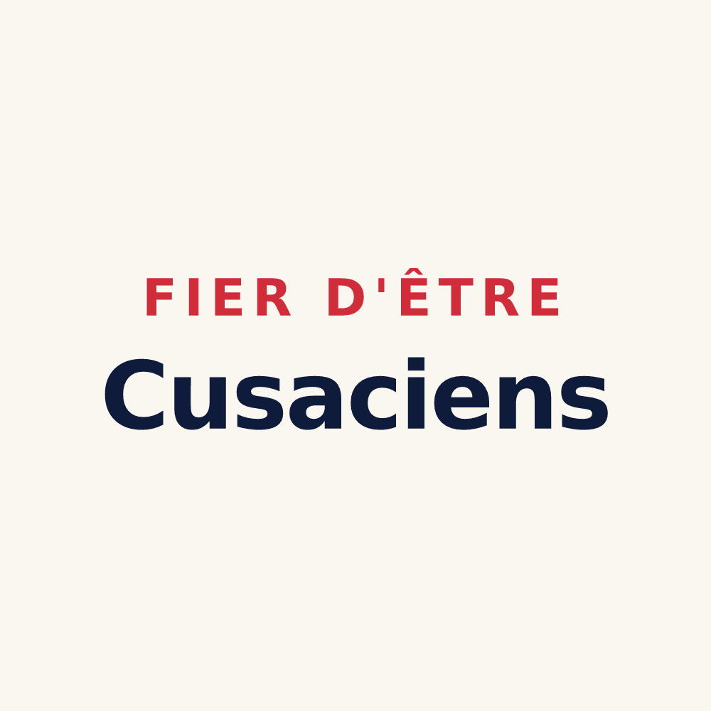 Tasse « Fier d'être Cusaciens » — design pour Cuisy
