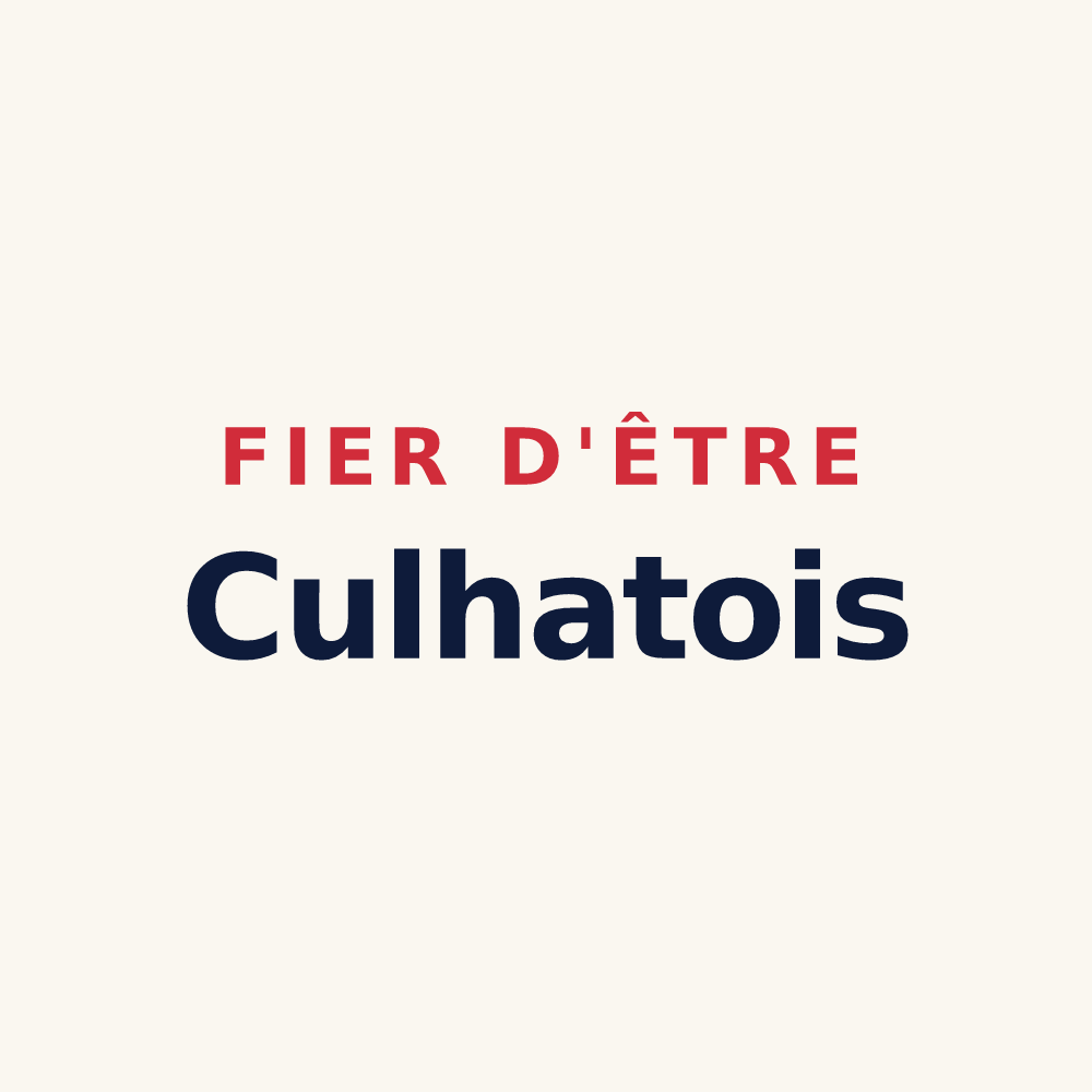 Tasse « Fier d'être Culhatois » — design pour Culhat