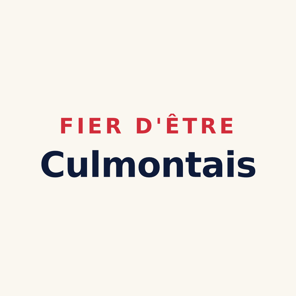 Tasse « Fier d'être Culmontais » — design pour Culmont