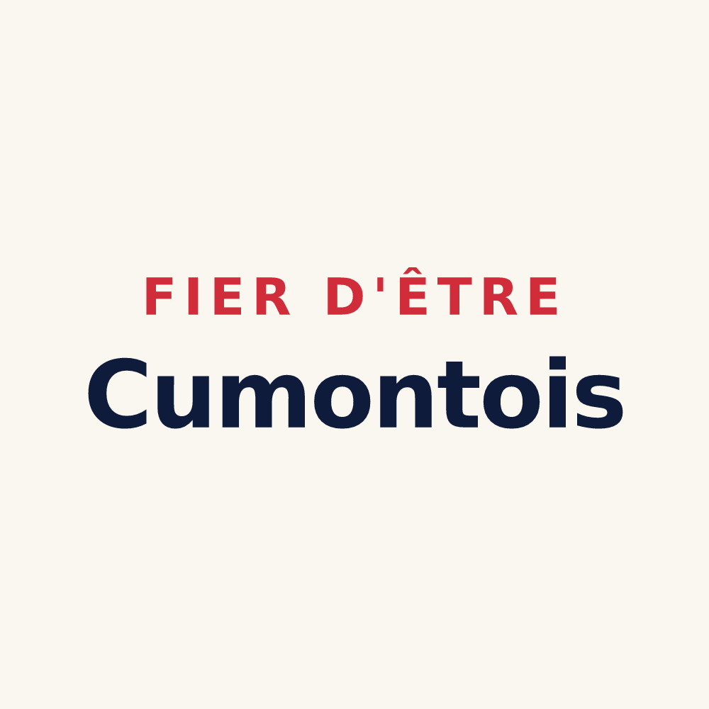 Tasse « Fier d'être Cumontois » — design pour Cumont