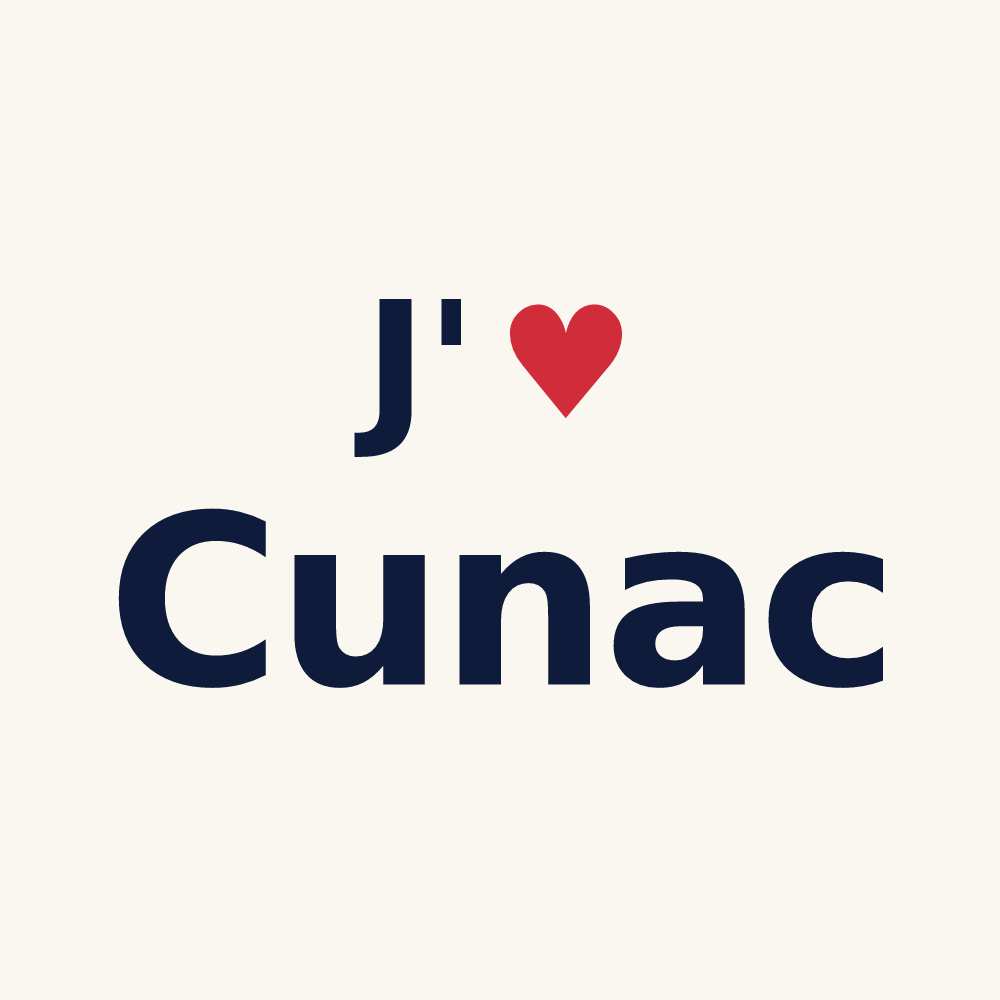 Tasse personnalisée Cunac — design J'aime Cunac