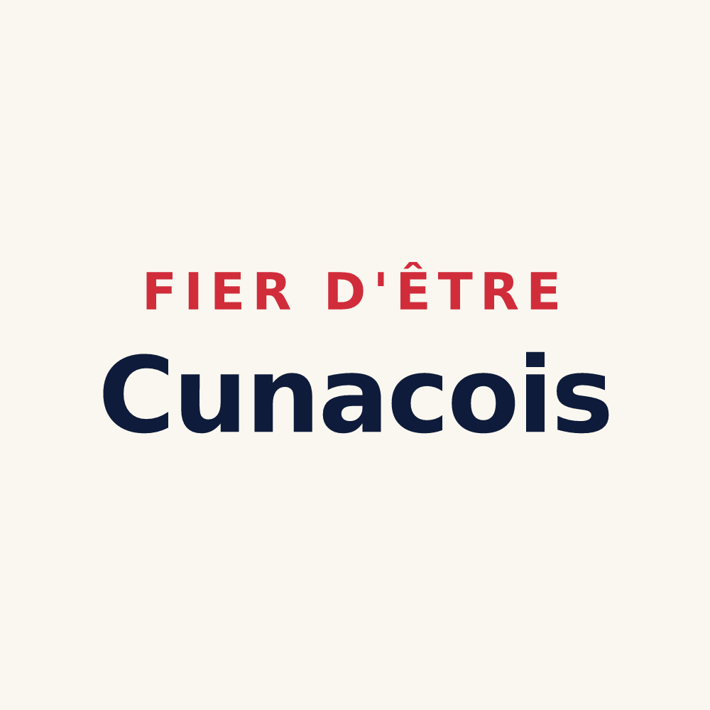 Tasse « Fier d'être Cunacois » — design pour Cunac