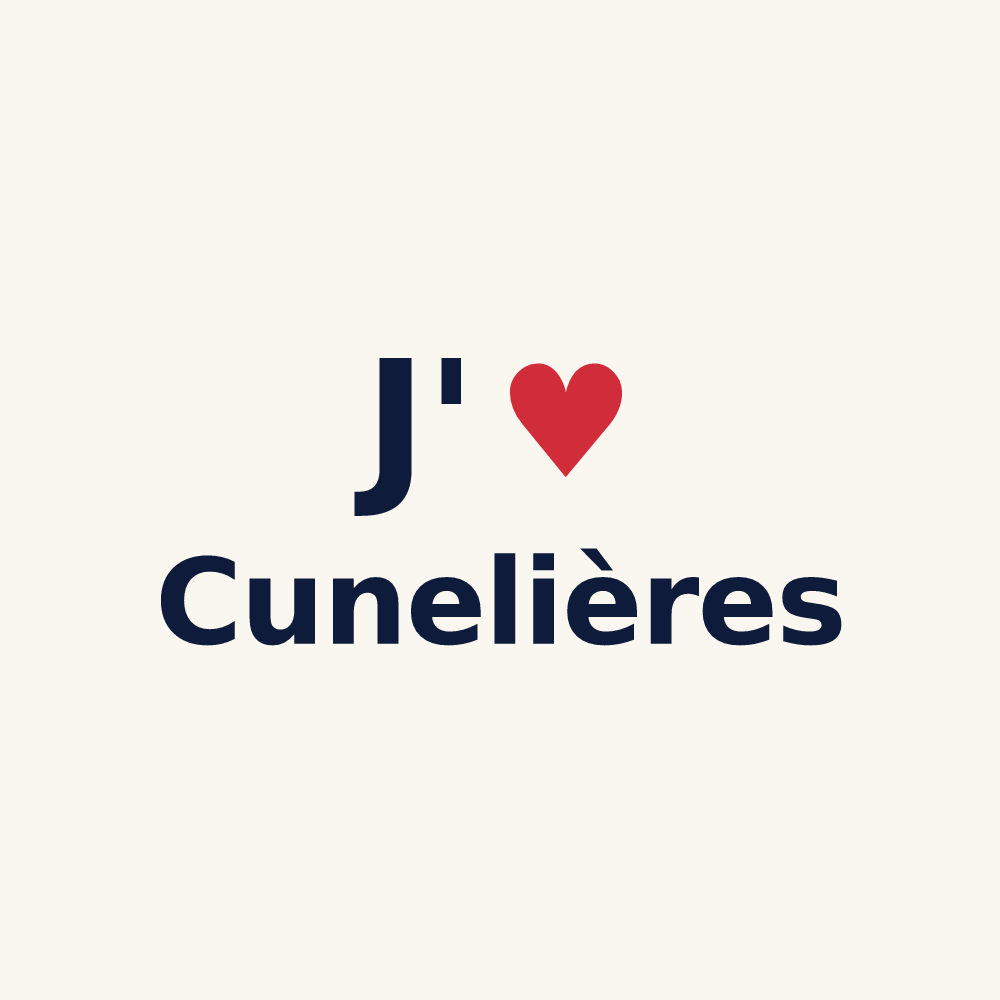 Tasse personnalisée Cunelières — design J'aime Cunelières