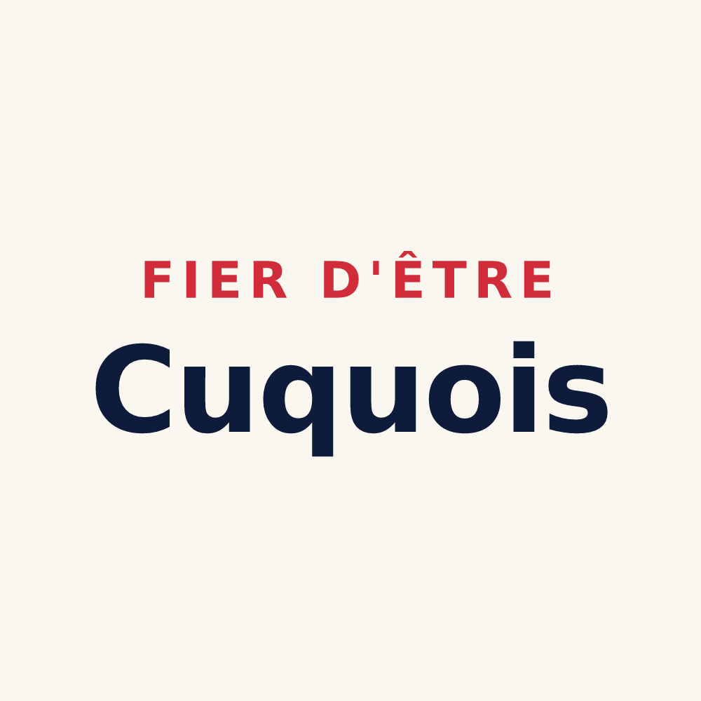 Tasse « Fier d'être Cuquois » — design pour Cuq