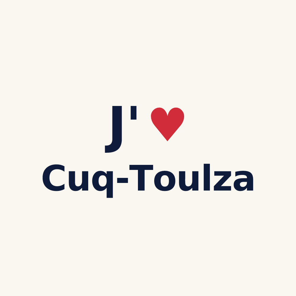 Tasse personnalisée Cuq-Toulza — design J'aime Cuq-Toulza