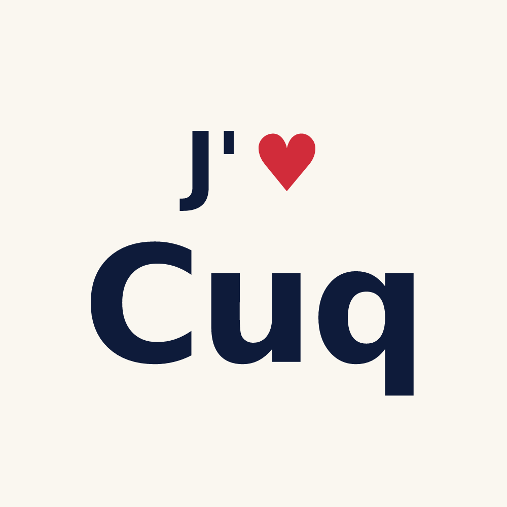 Tasse personnalisée Cuq — design J'aime Cuq