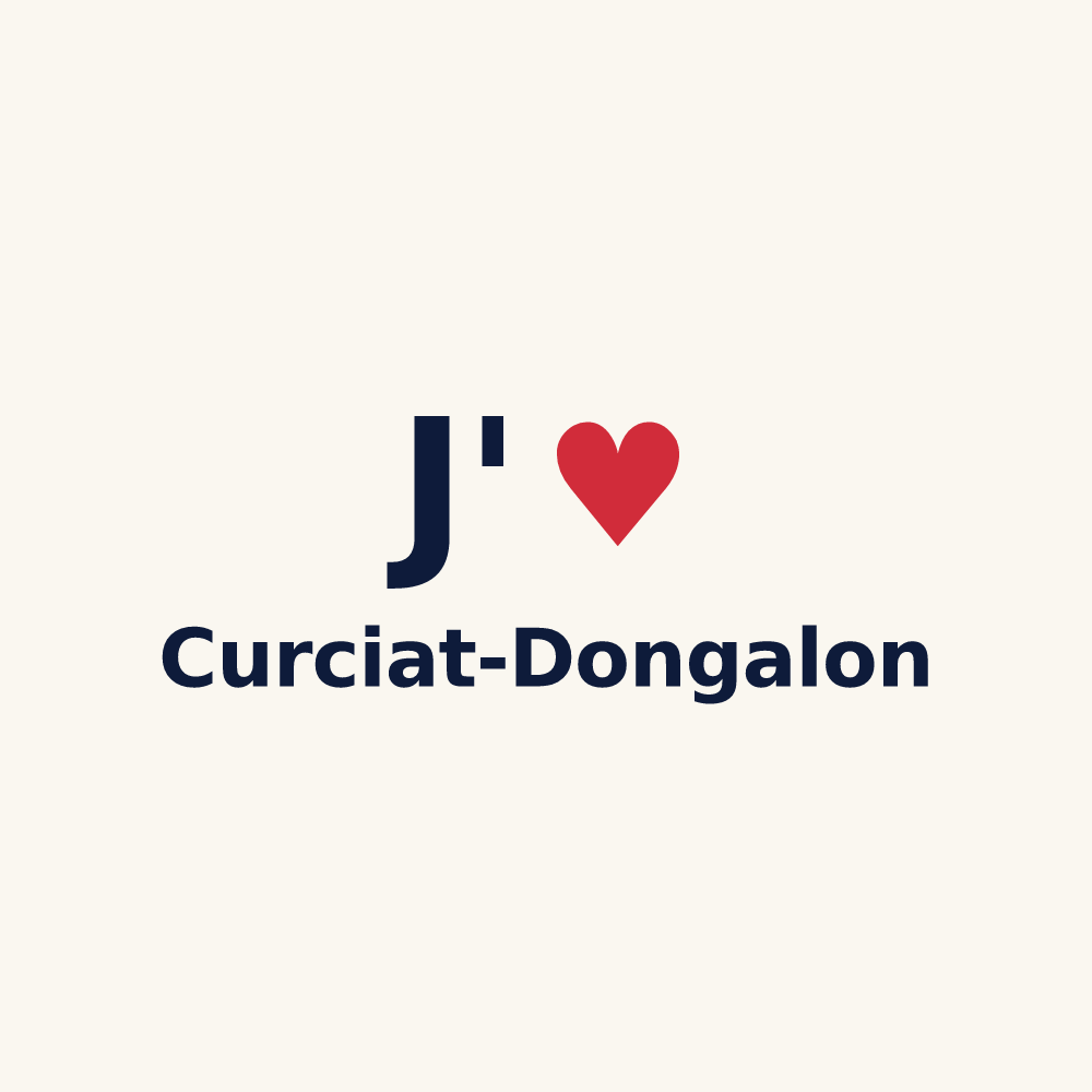 Tasse personnalisée Curciat-Dongalon — design J'aime Curciat-Dongalon