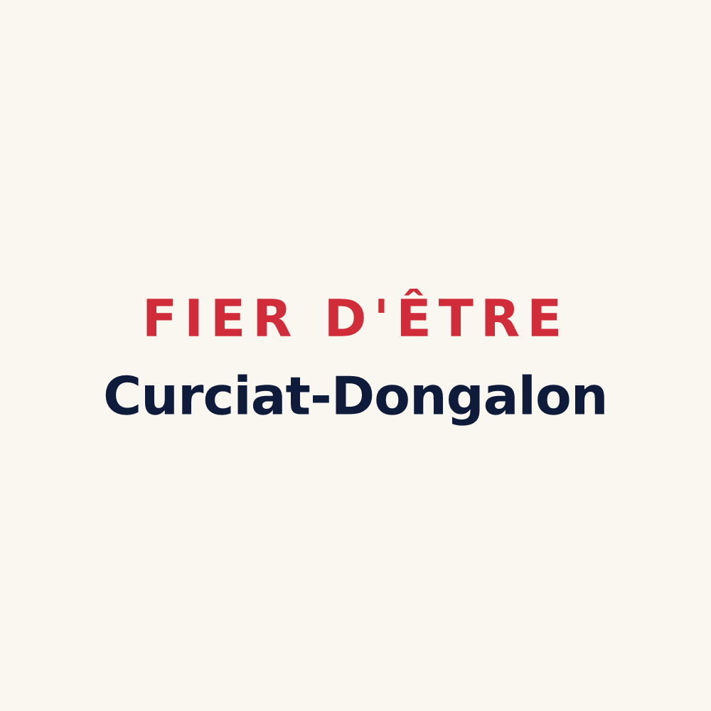 Tasse « Fier d'être Curciat-Dongalon » — design pour Curciat-Dongalon