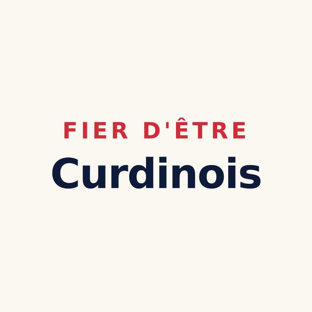 Tasse « Fier d'être Curdinois » — design pour Curdin