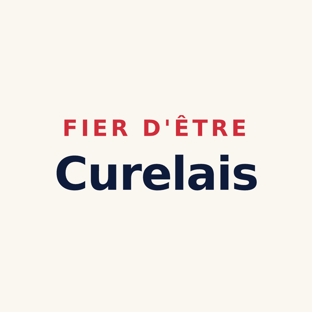 Tasse « Fier d'être Curelais » — design pour Curel