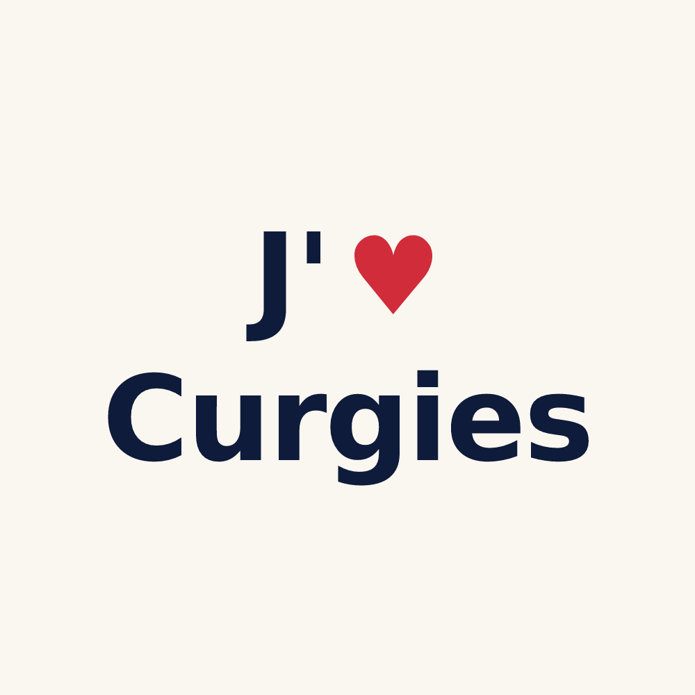 Tasse personnalisée Curgies — design J'aime Curgies