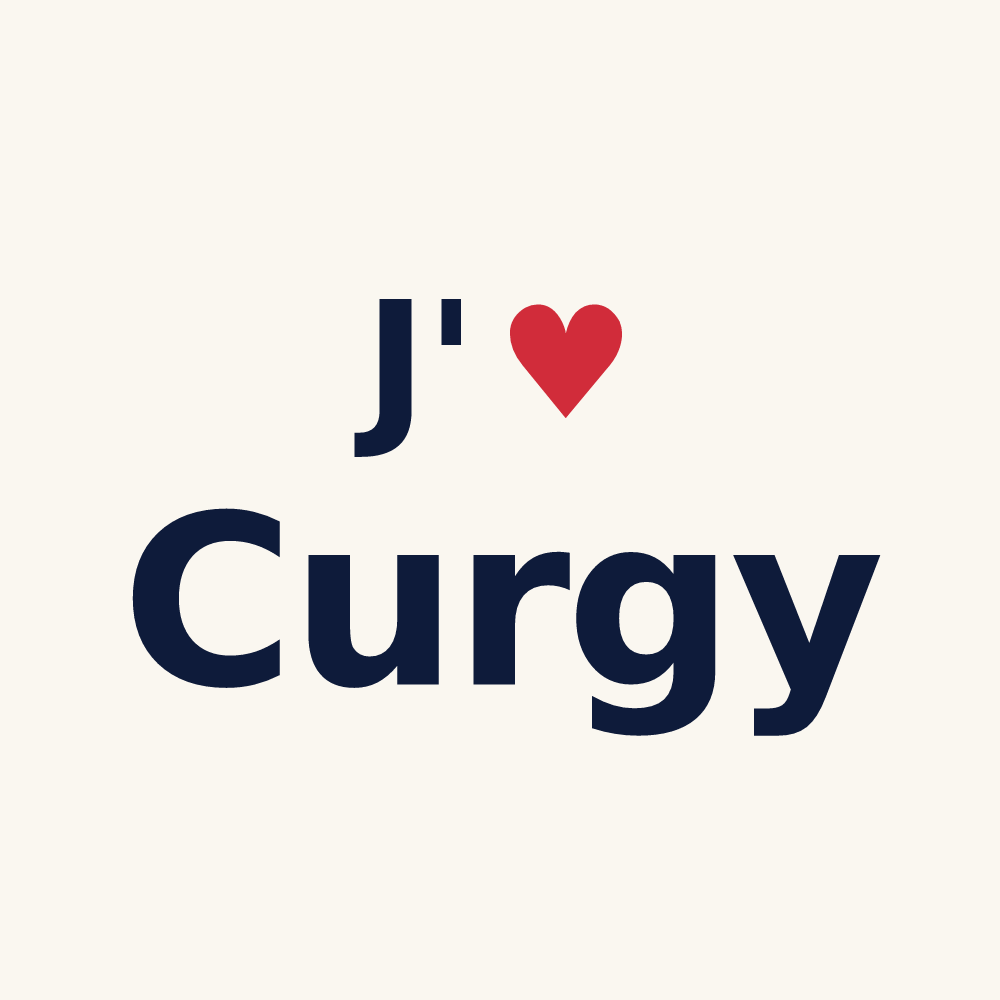 Tasse personnalisée Curgy — design J'aime Curgy