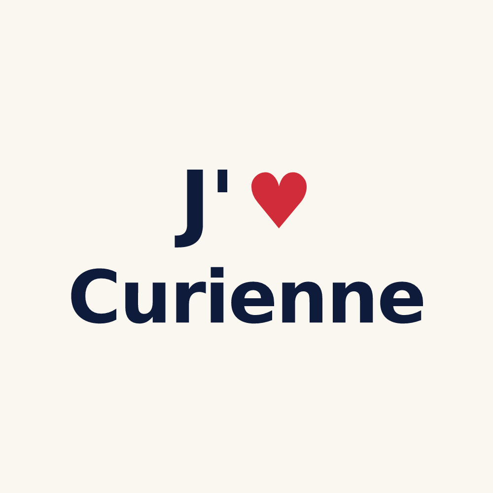 Tasse personnalisée Curienne — design J'aime Curienne