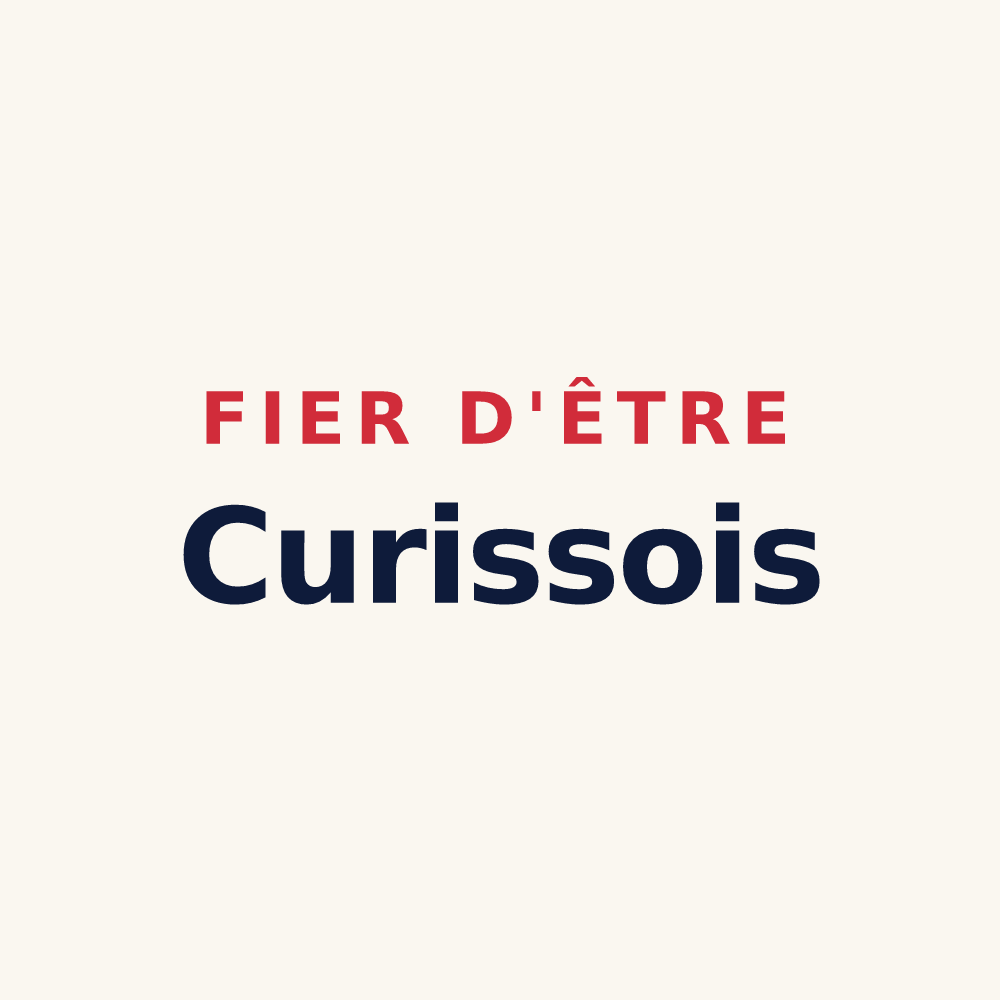 Tasse « Fier d'être Curissois » — design pour Curis-au-Mont-d'Or
